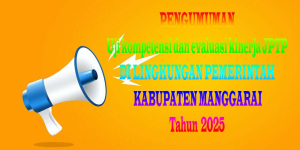 Uji Kompetensi dan Evaluasi Kinerja jabatan Pimpinan Tinggi Pratama