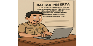 DAFTAR PESERTA ALOKASI KEBUTUHAN PEGAWAI PEMERINTAH DENGAN PERJANJIAN KERJA PARUH WAKTU